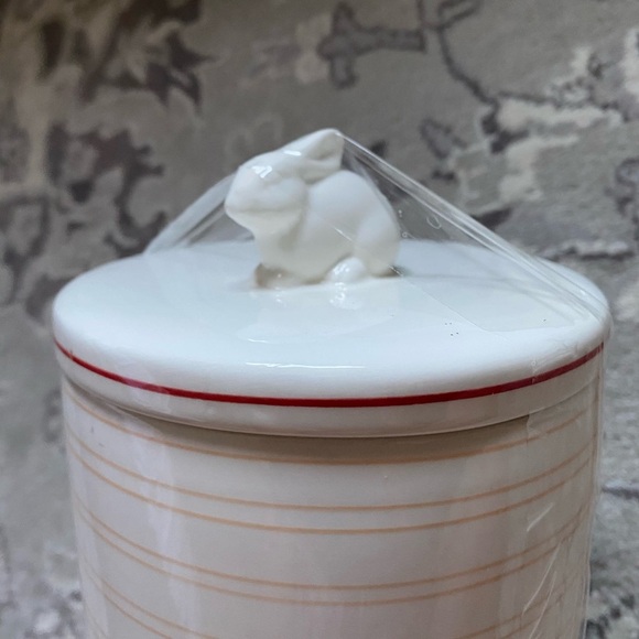 Threshold Large ceramic Candy Canister bunny topper - Picture 4 of 7